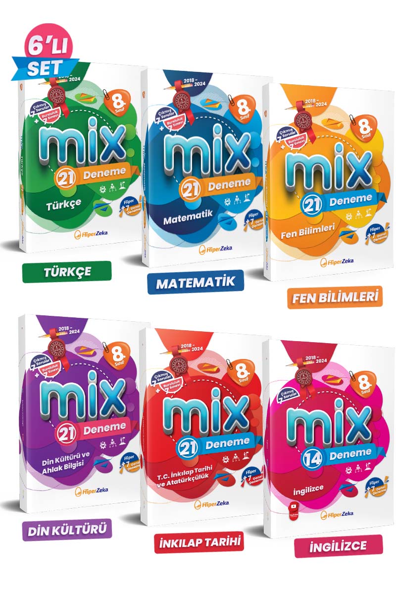 8. Snf Mix 119 Deneme Tüm Dersler (6 Kitap)