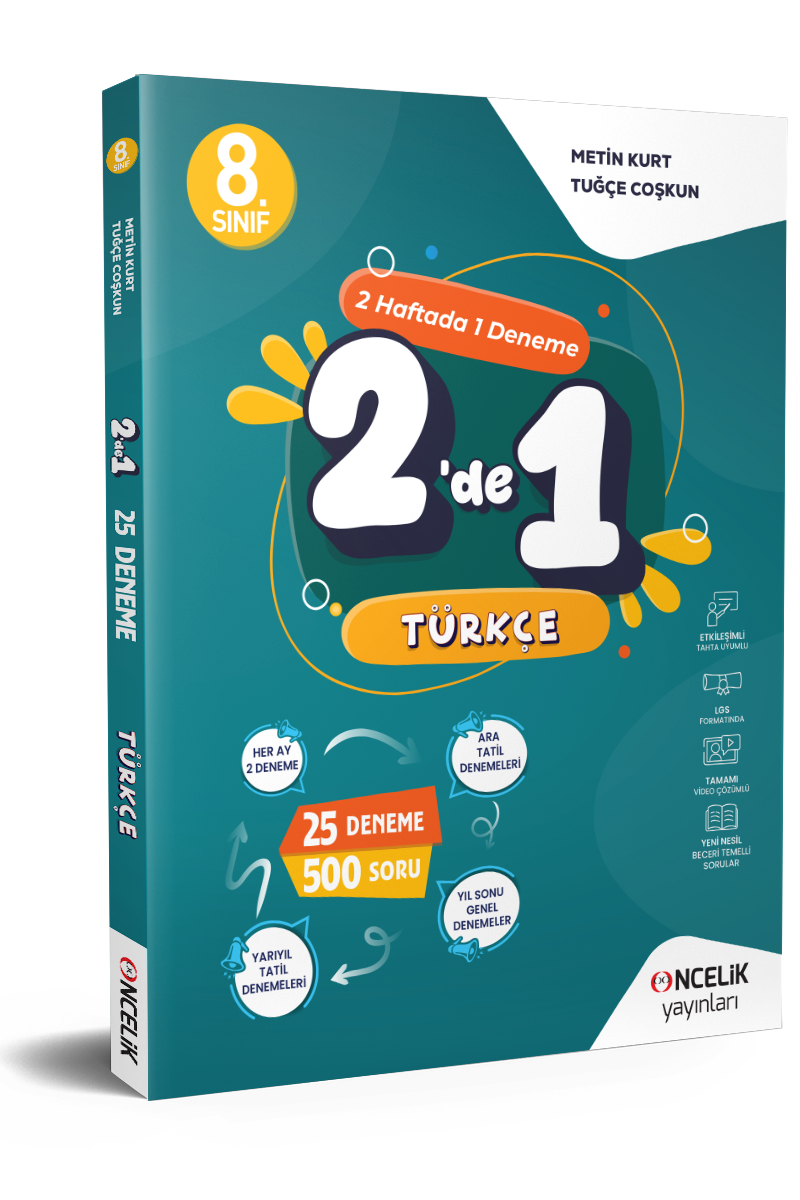 8. SINIF TÜRKÇE 2 HAFTADA 1 DENEME & 2`de 1