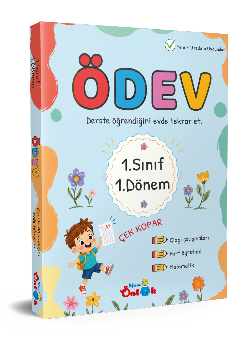 Mavi Önlük 1. Sınıf 1. Dönem Ödev Kitabı